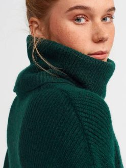 Black Turtleneck Wide Sweater