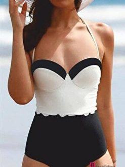 Black and White Stylish Swimwear