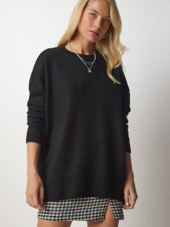 Crew Neck Oversize Knitwear Sweater (Copy)