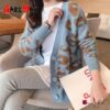 Leopard Thick Warm Cardigan
