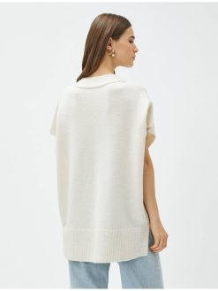 Navy Blue Knitwear Vest
