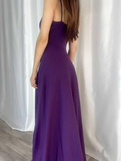 Purple Long Prom Dress