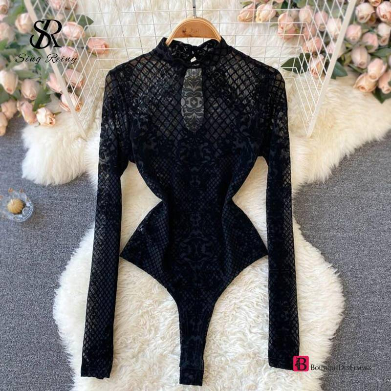 Sexy Backless Romper Slim Bodysuit