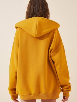 Wide Cut Oversize Hooded Zipper Closure Coat (Copy)